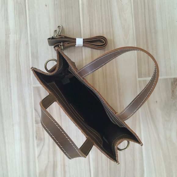 NWT italy Noble retro genuine leather purse handbag - Picture 4 of 7